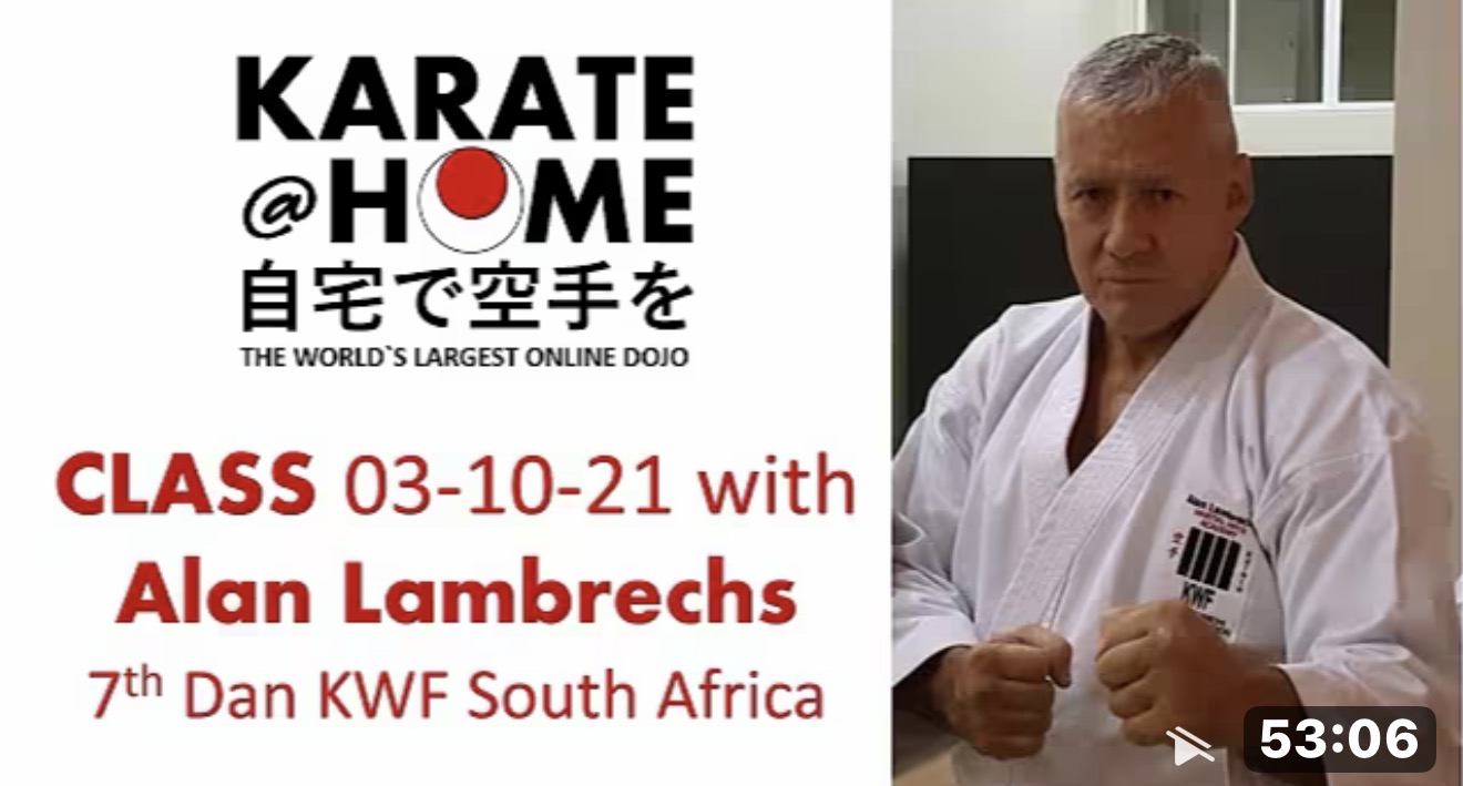 KARATE@HOME Class 03-10-21 mit Alan Lambrechs
