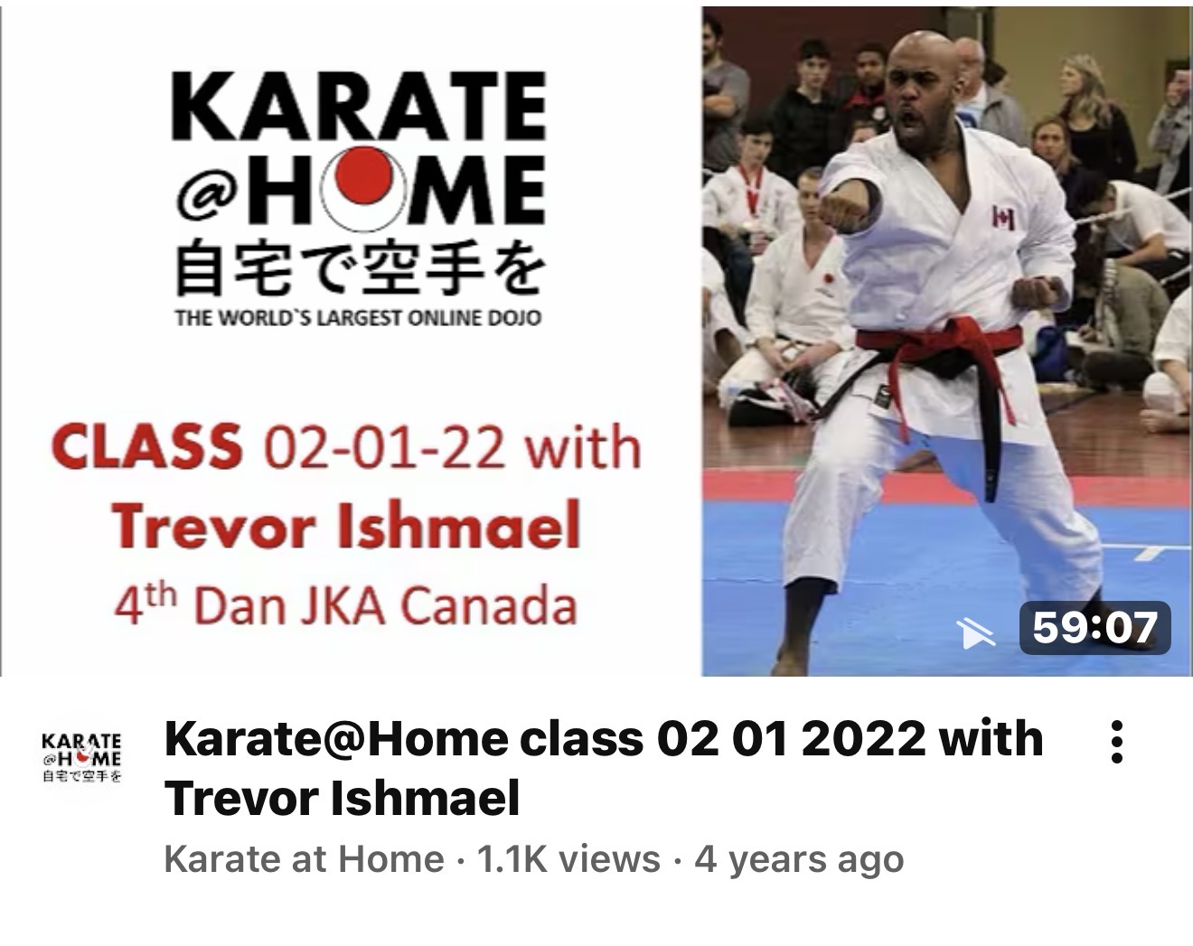 KARATE@HOME Class 02-01-22 mit Trevor Ishmael