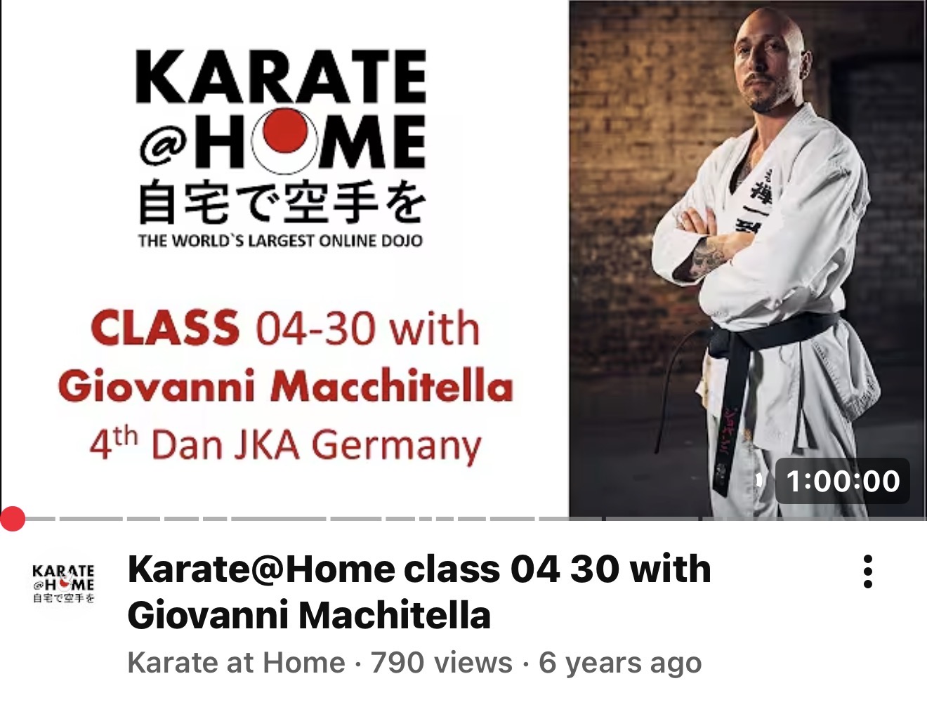 KARATE@HOME Class 04-30 mit Giovanni Macchitella