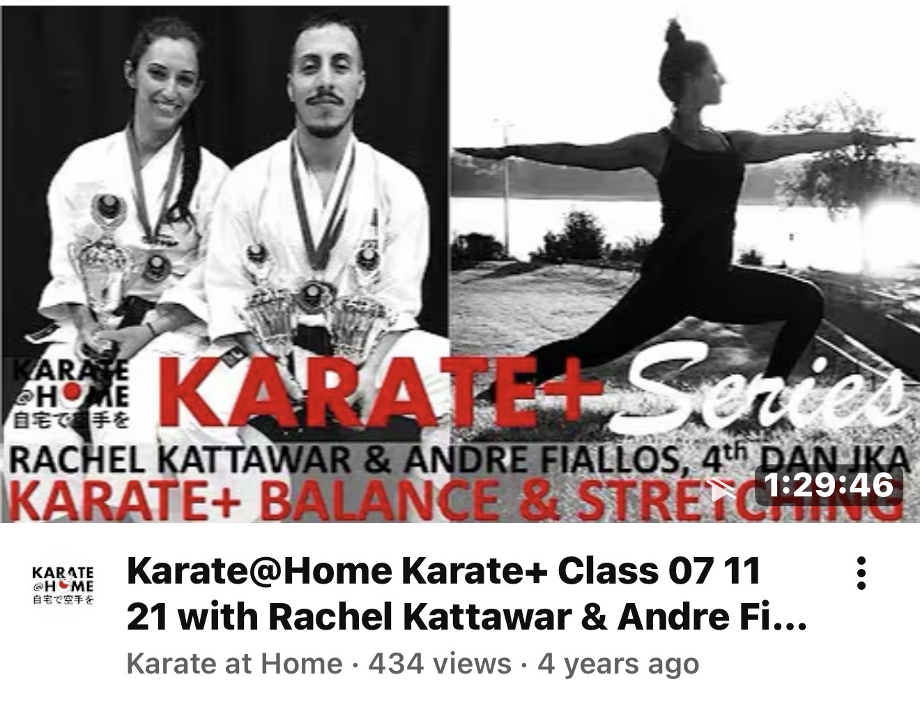 KARATE@HOME Class 07-11-21 mit Rachel Kattawar & Andre Fiallos